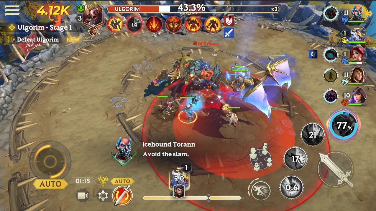 Ulgorim – Skill 1 – Cloud Splitter