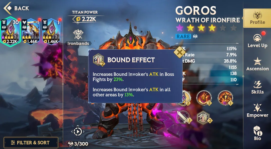 Titans Master Guide – Bound Effect