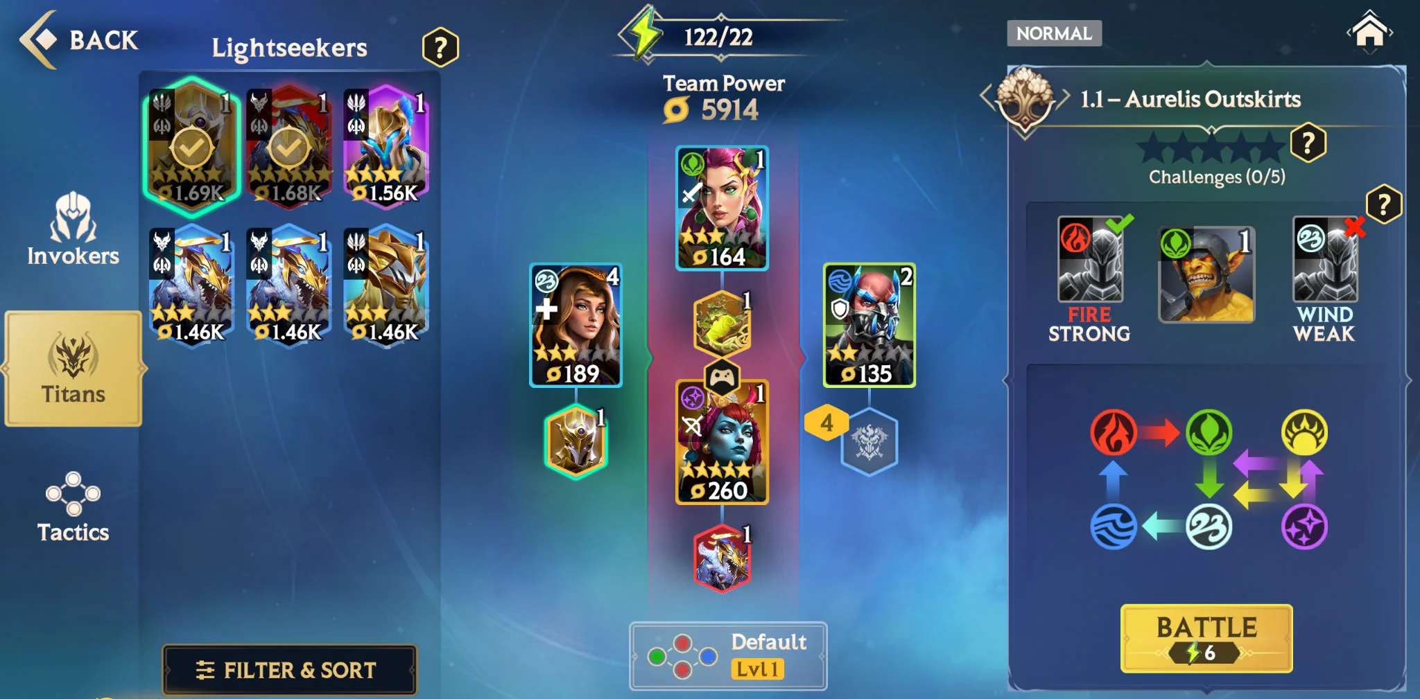 Titans Master Guide – Manual Selection