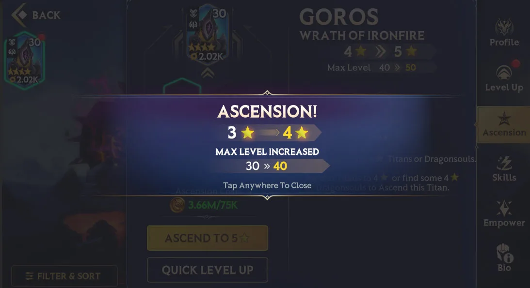 Upgrading Titans – Ascension