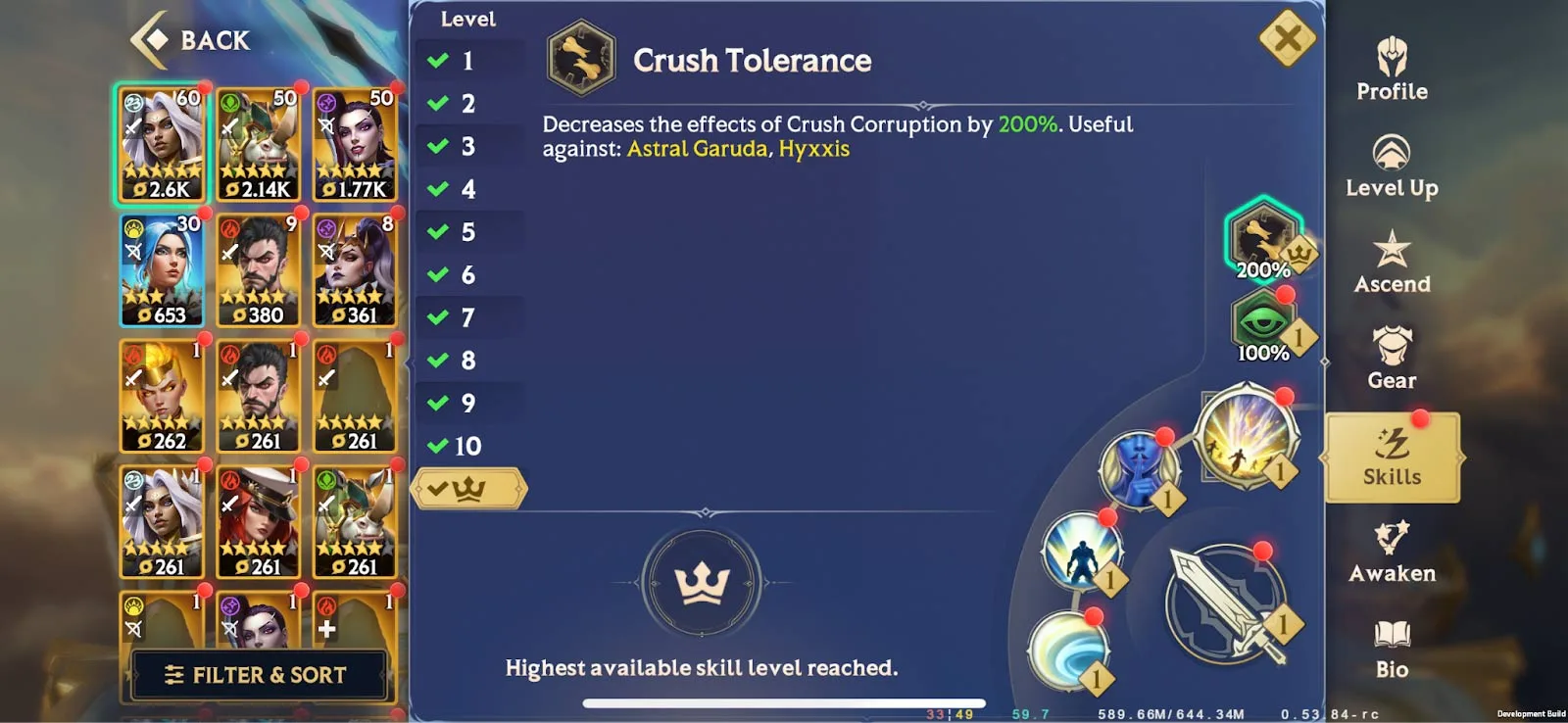Corruptions and Tolerances – Tolerances