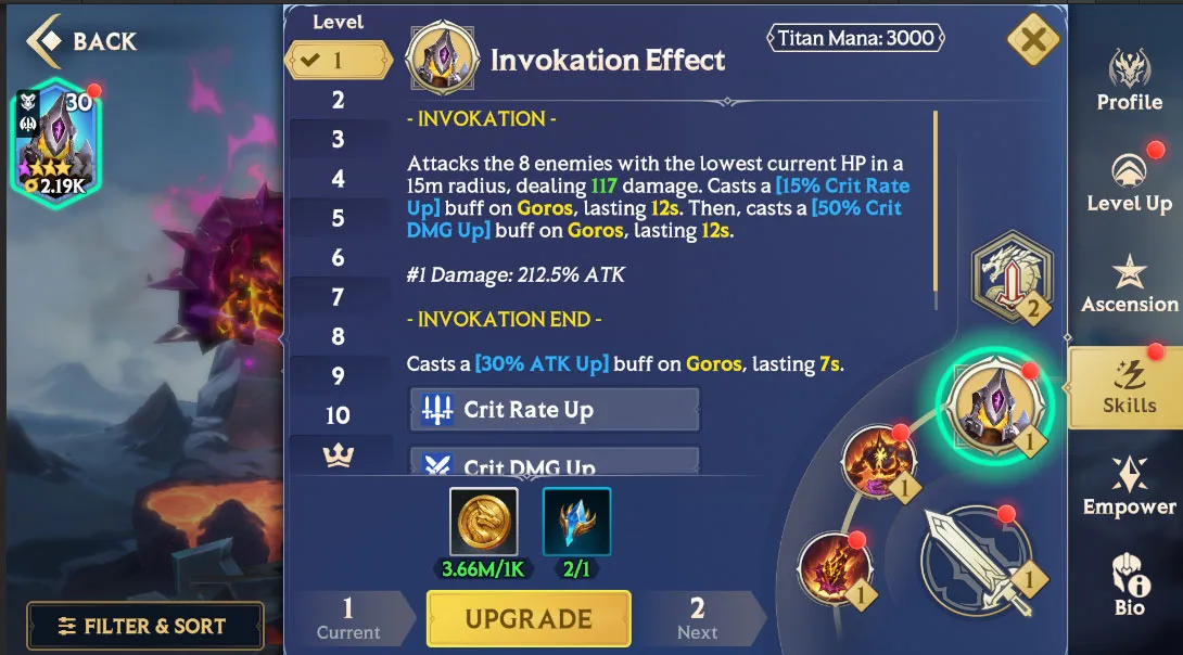 Titans Master Guide – Invokation Effects