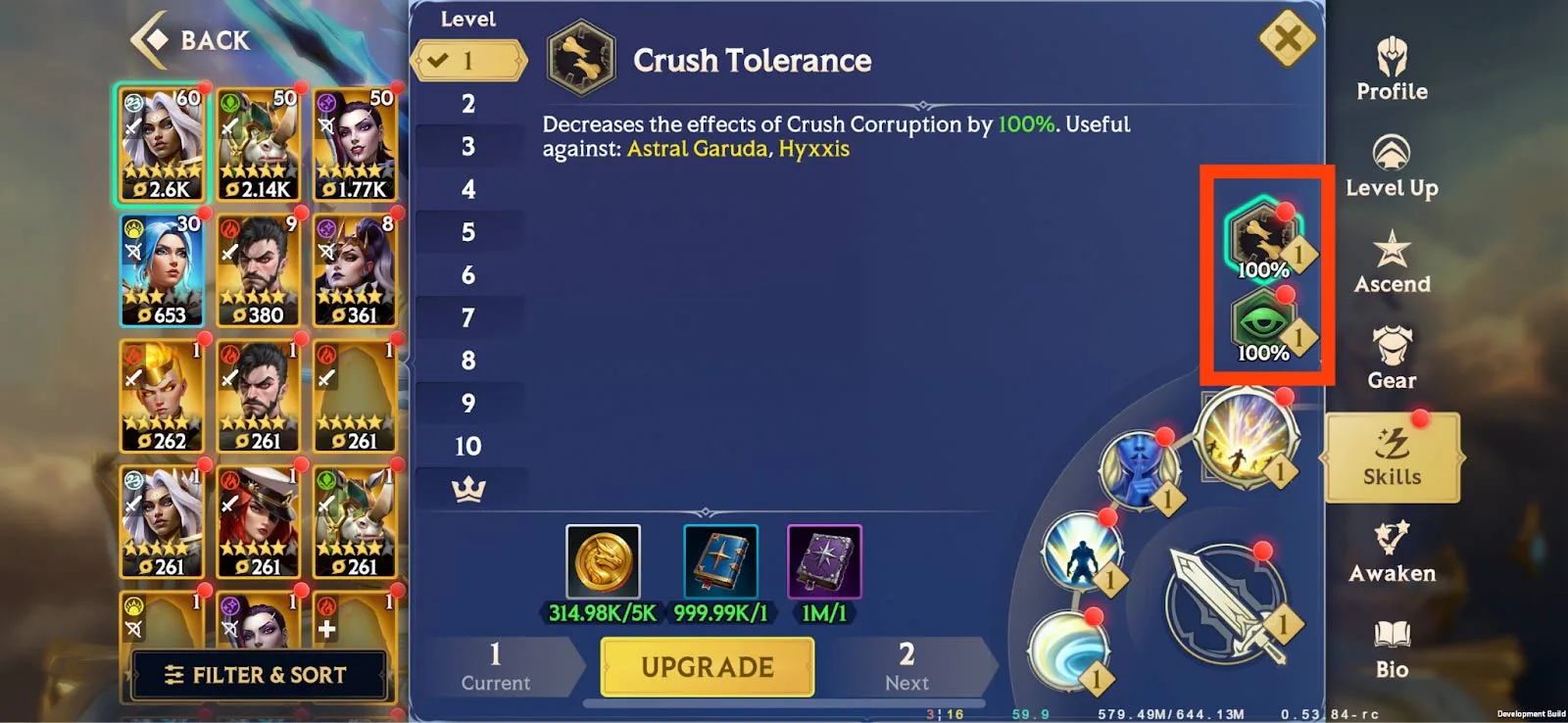 Corruptions and Tolerances – Tolerances