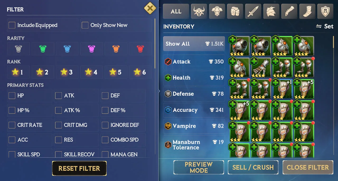 Relics – Relic Filtering