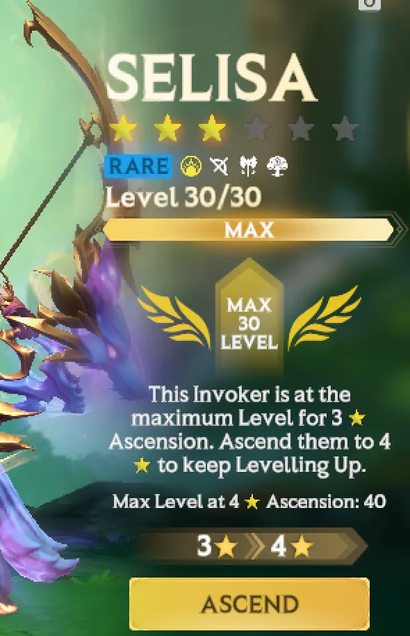 Levelling Up Invokers – Level Cap & Ascension