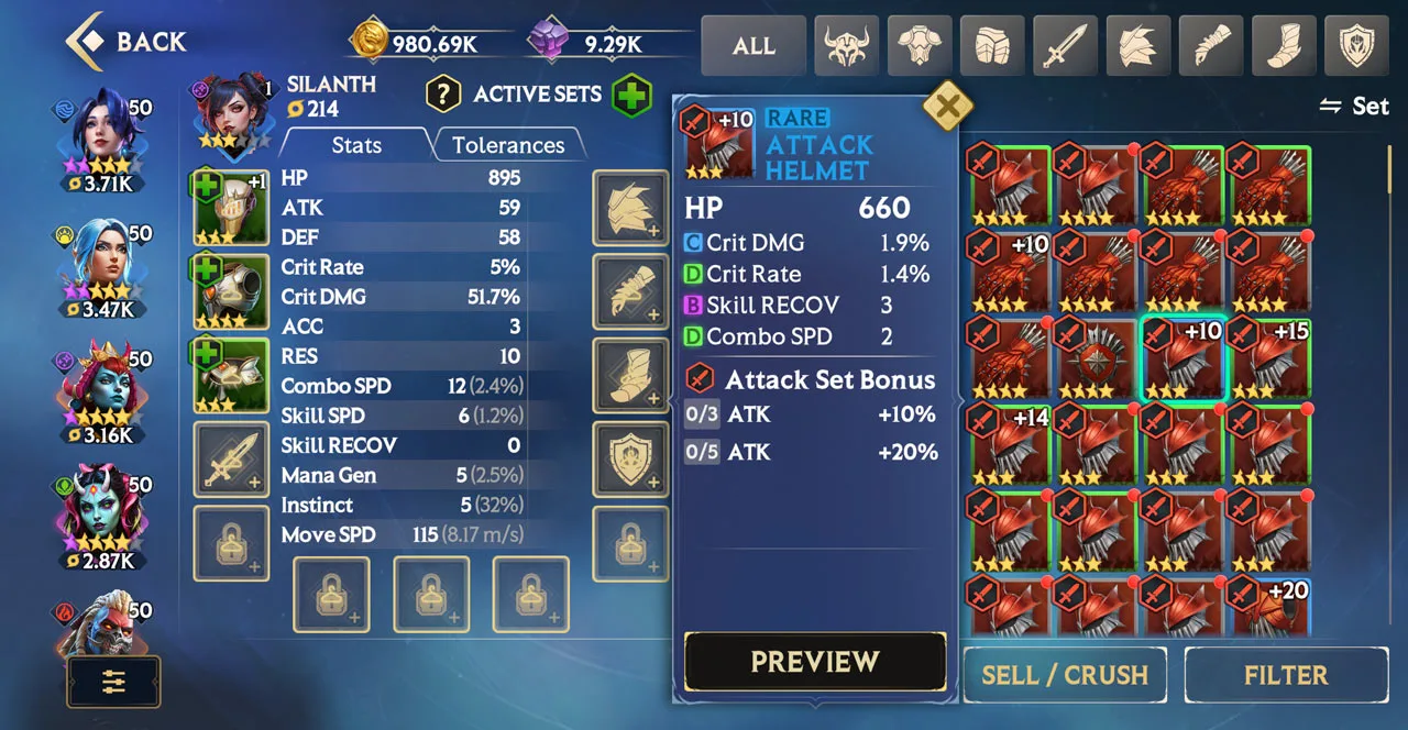 Relics – Preview Mode