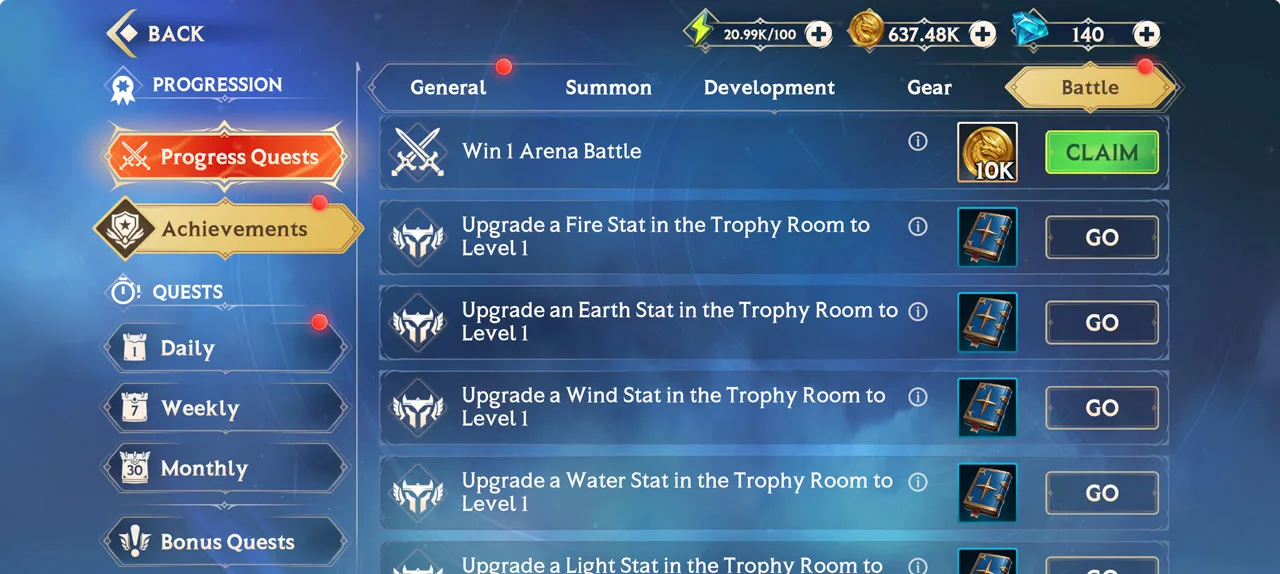 Arena Battles