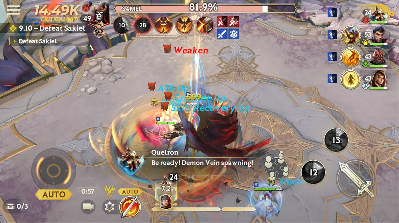 Sakiel – Skill 2 – Demon Vein