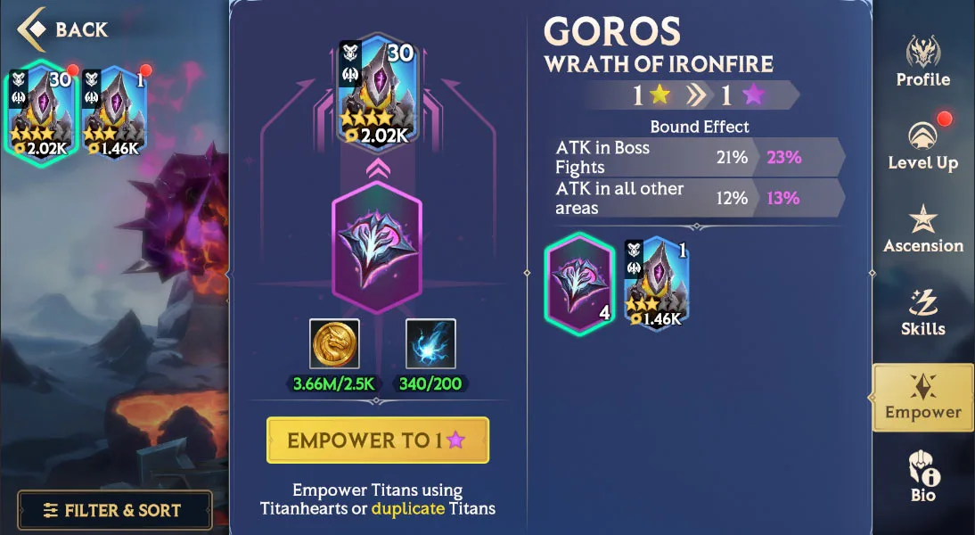 Upgrading Titans – Empowerment