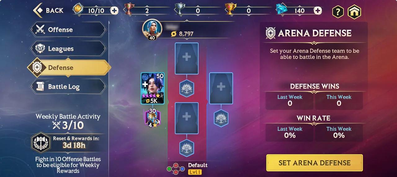 Setting Up Your Arena Teams